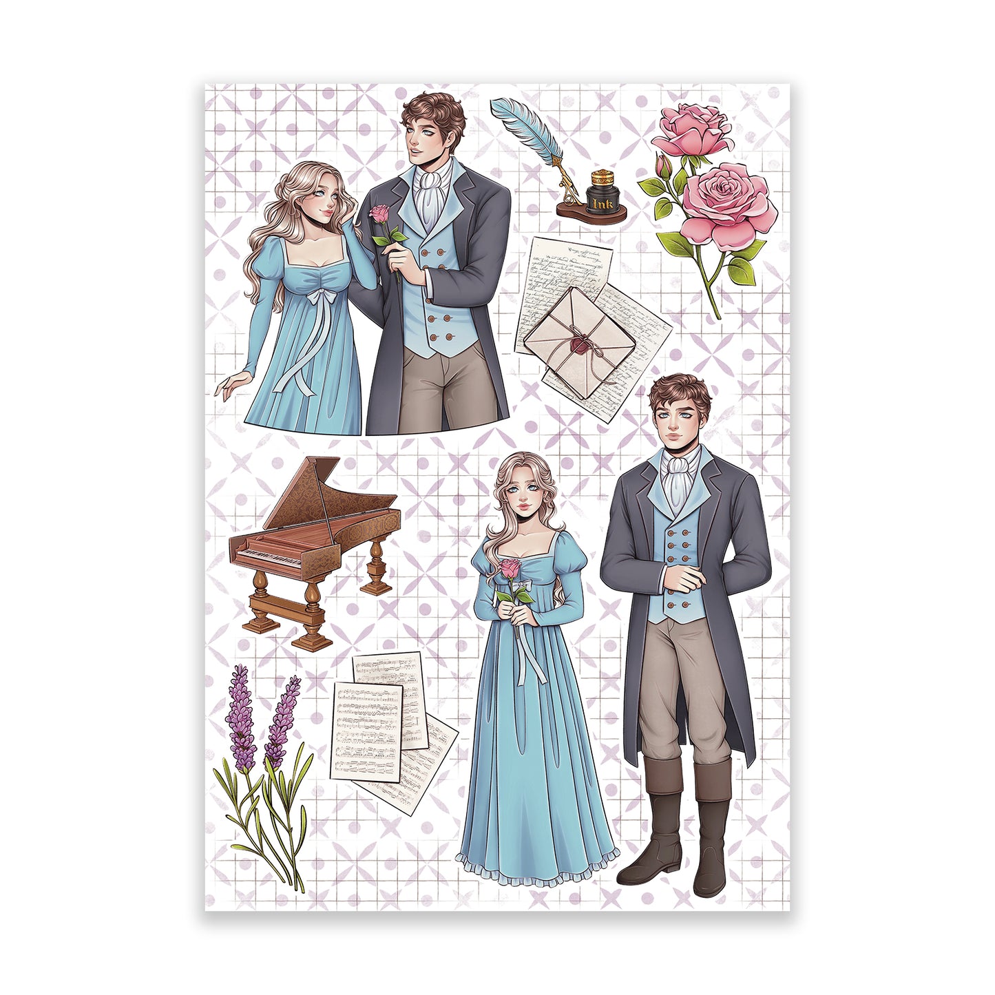 Sense and Sensibility Sticker Sheet
