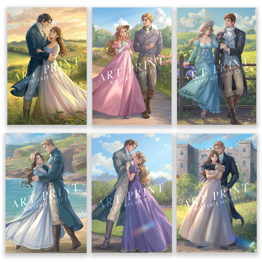 Jane Austen Art Print Set