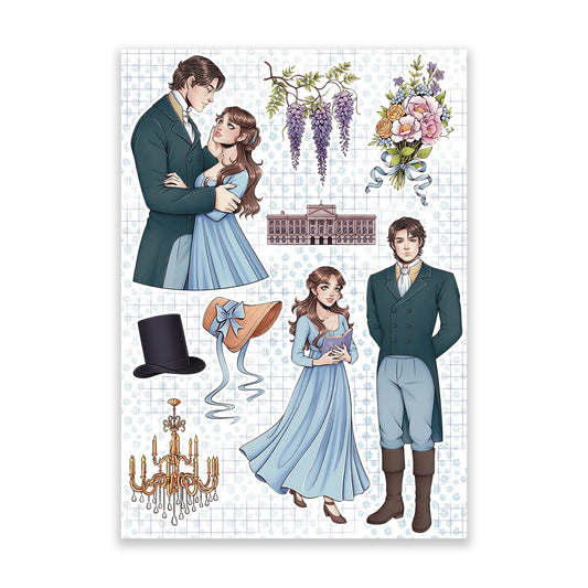 Pride and Prejudice Sticker Sheet