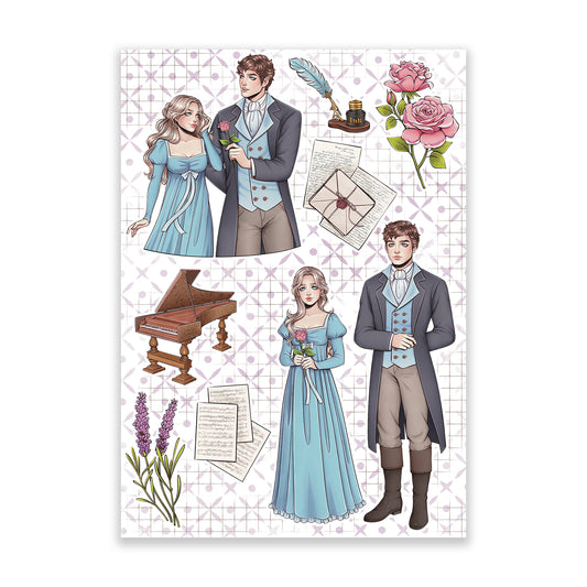 Sense and Sensibility Sticker Sheet